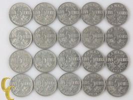 1922-1936 Canada 5 Cent Lotto (Più Vf-Xf , 20 Moneta) George V Nickel Cinque 5c - £244.46 GBP