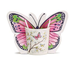 Spring Dogwood Butterflies Porcelain Mug by Burton and Burton   - $14.34