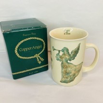Potpourri Press Copper Angel Peace On Earth Vintage 1991 Coffee Mug 4&quot; Korea - £14.52 GBP
