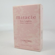MIRACLE Eau Legere SHEER Fragrance by Lancome 100 ml/ 3.4 oz Spray NIB - £70.08 GBP