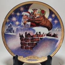 The Night Before Christmas 175th Anniv Plate Third Issue Down The Chimne... - $29.69