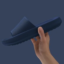 Women Summer Slippers Thick Platform Ladies Shoes Navy Blue 38-39 (245mm) - £9.58 GBP