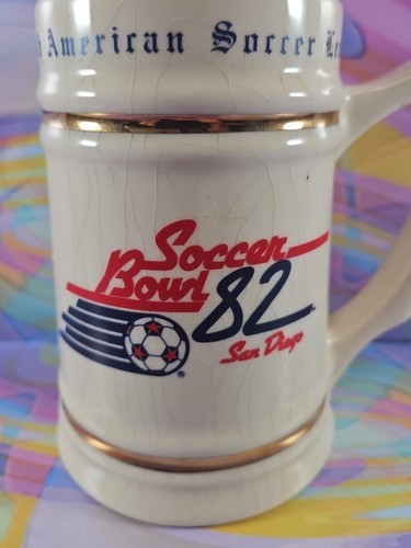 Soccer Bowl 1982 Beer Mug/Stein NASL Numbered Vintage  Item image 2