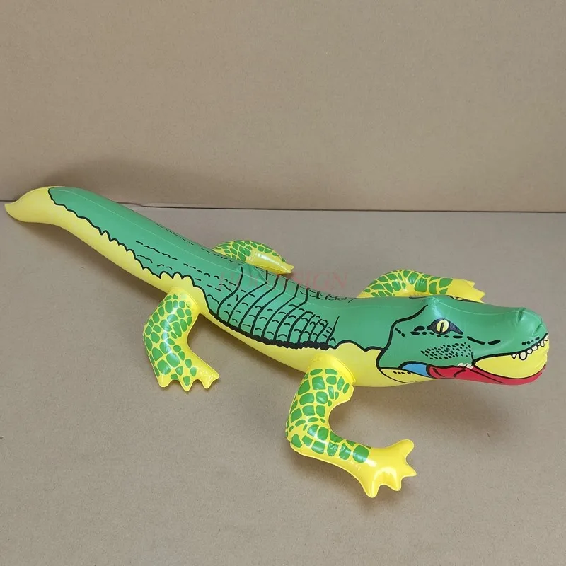 Pvc Inflatable Toy Lizard Crocodile Inflatable Balloon Animal Model Plastic - £13.18 GBP