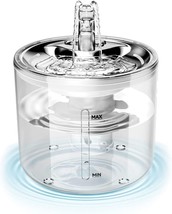 Cat Water Fountain Stainless Steel for Cats Inside Flowing Water Bowl Automatic - £19.04 GBP