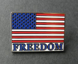 Usa Flag Of Freedom Patriotic Us Lapel Pin Badge 1.1 X 3/4 Inches - £4.50 GBP