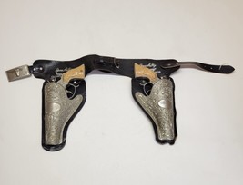  Gene Aurty Flying A Ranch Holster Leslie-Henry pistols with butterscotch grips. - £192.65 GBP