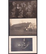(3) Schaubhut Family Reunion Pre-1920 Germany RPPC Real Photo Postcards - $655.73 MXN