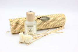 C&amp;D Lemon &amp; Citronella Scented Oil Reed Diffuser with Bamboo Scroll Holder - £15.56 GBP