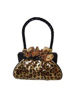 Money Bank Purse Handbag Leopard Look 6.3&quot; High Polyresin Cash Savings T... - £21.71 GBP