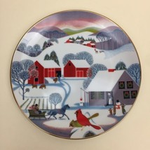 VTG Betsey Bates Christmas Morning 9.25” Collector Ceramic Plate 1980 #0602w - £9.49 GBP
