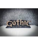 Gothic Text Action Figure Nerd Geek Gift Collection Edition Fan Art Gamer - $38.29 CAD
