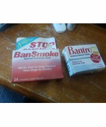 Vintage Deadstock LOT of 2 1980&#39;s 80&#39;s Ban Stop Smoke Bantrol Gum Medici... - $419.57 MXN