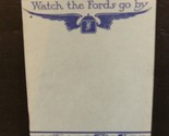 Watch the Fords Go By Model T Sales Brochure - £71.17 GBP