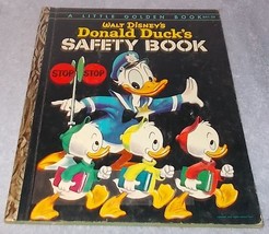 Walt Disney&#39;s Little Golden Book Donald Duck&#39;s Safety Book 1954 A Print - £11.72 GBP