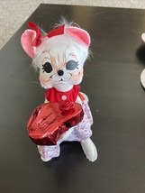 Annalee 8&quot; Sweetheart Valentine&#39;s Day Mouse Red Heart NWOT Candy - £18.66 GBP