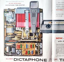 1958 Dictaphone Time Master Advertisement Dictating Machine Centerfold D... - $24.10 CAD