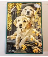 Otter Creek 1000 pc Jigsaw Puzzle YELLOW LABRADOR RETRIEVER Puppy Dogs C... - £13.95 GBP
