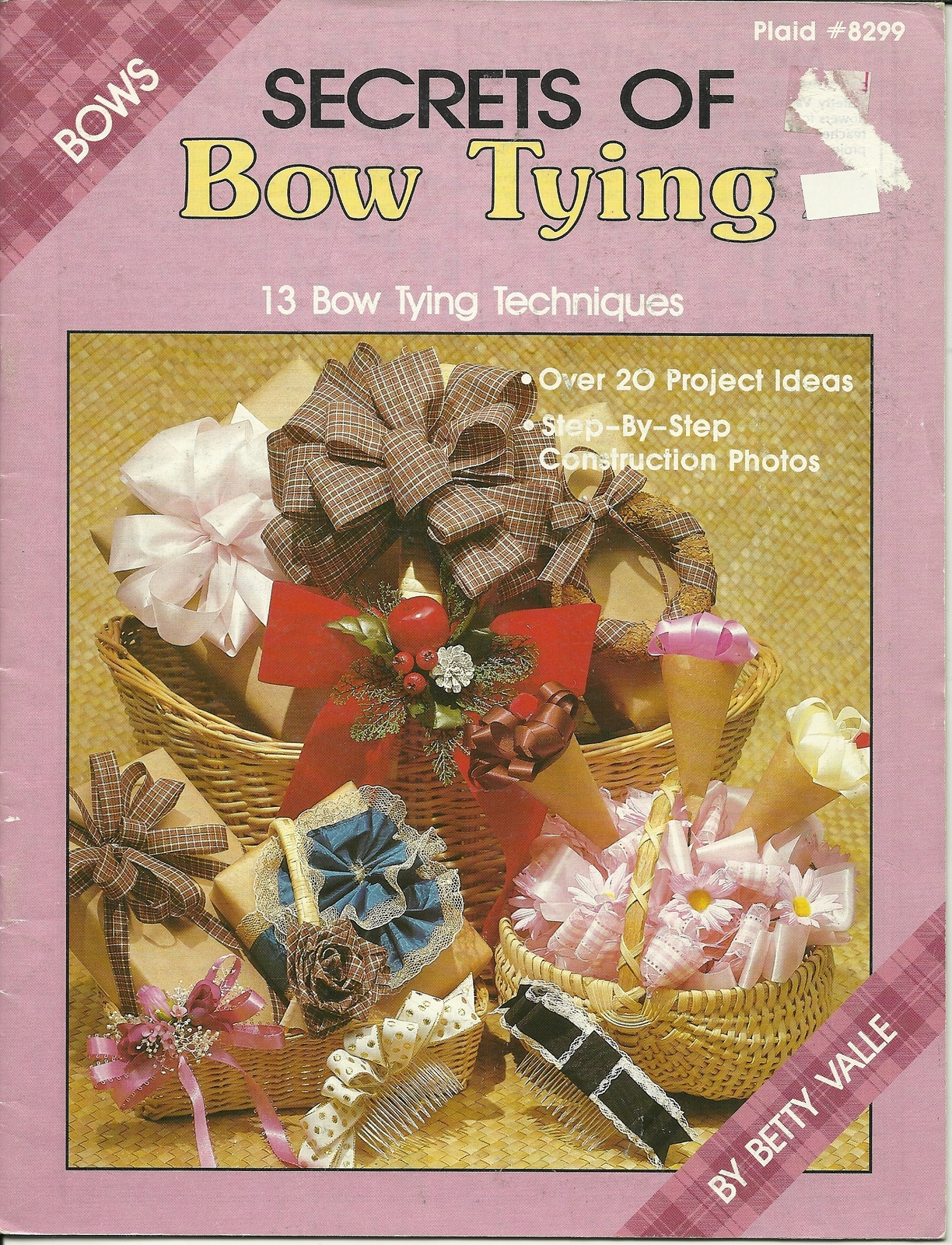 Secrets of Bow Tying Book 8299 Betty Valle Plaid - $4.99