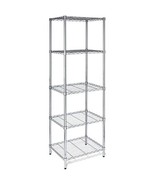 Honey-Can-Do SHF-01054 5-tier chrome shelving unit, 250 lbs - $1,707.95 MXN