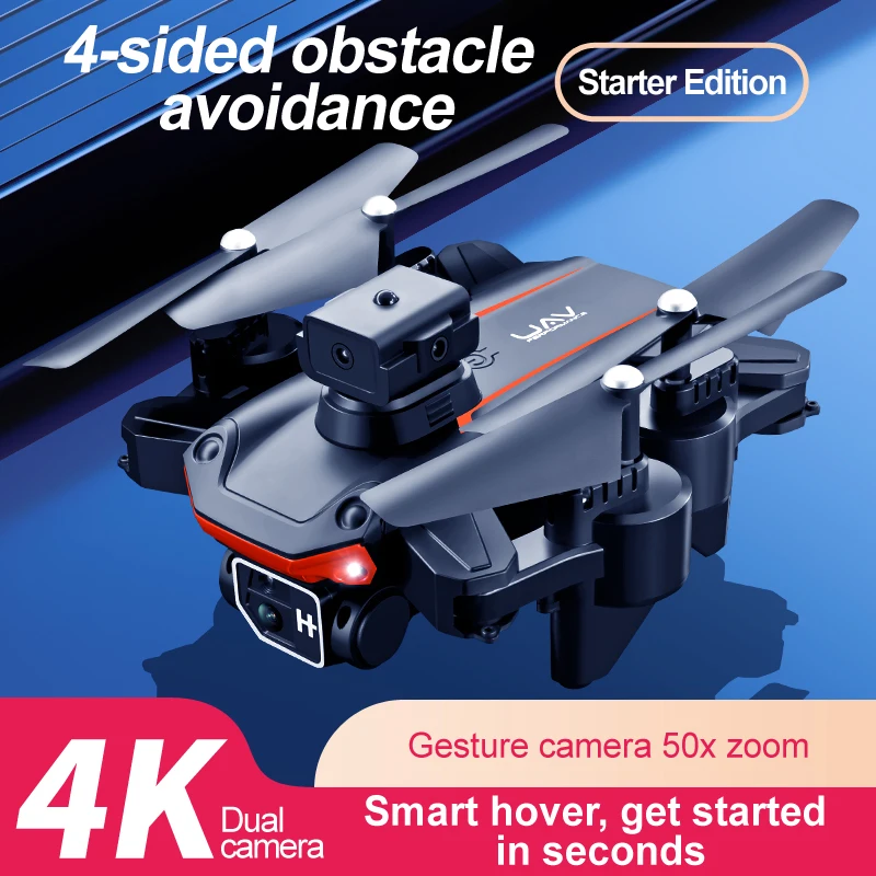 Mini Drone 4K HD Professional Camera WiFi FPV Foldable Obstacle Avoidan - £33.75 GBP