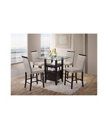 KB 42 x 21 x 17 in. Parson Chairs Cappuccino &amp; Gray - Set of 2 - $244.69