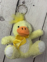 Kuddle Me Toys mini plush duck keychain yellow duckling stuffed small key ring - £4.66 GBP