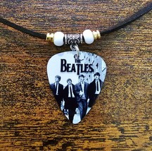 Handmade Beatles Aluminum Guitar Pick Necklace - £11.97 GBP