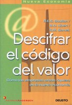 Descifrar El Codigo del Valor (Spanish Edition) Boulton, Richard E. S. - £19.27 GBP
