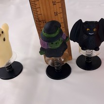 Vintage Halloween POP UP Toys x4 spring jump up suction Ghost Witch Pump... - $25.00
