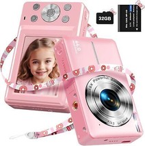 Digital Camera FHD 1080P Kids Camera with 32GB SD Card 16X Digital Zoom Portable - $106.82