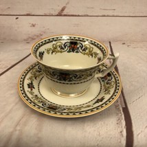 Vintage Old Ivory Syracuse China Pembroke Teacup w/ Saucer Coffee Floral  - $22.75