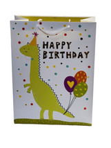 Viola Happy Birthday Dinosaur Gift Bag  12 Inches Tall - $13.74