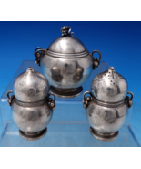 Ornamental #724 by Georg Jensen Sterling Silver Condiment Set 3pc (#7490) - €1.008,95 EUR