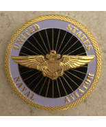 LOT OF 2 X USN NAVAL AVIATOR GOLD WINGS PILOT  TOP GUN Aircraft Carrier ... - €20,72 EUR