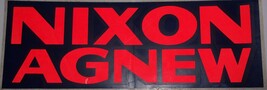 Vintage Nixon Agenew Bumper Sticker - $2.99