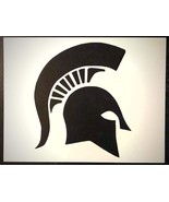 Stencil Spartan Spartans Helmet Michigan State 11&quot; x 8.5&quot; by GuruShop - €12,76 EUR