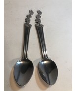 Vintage Nestle Quik Bunny Rabbit Stainless Steel Spoon 7.5&quot; NesQuik  Q2 - $16.79