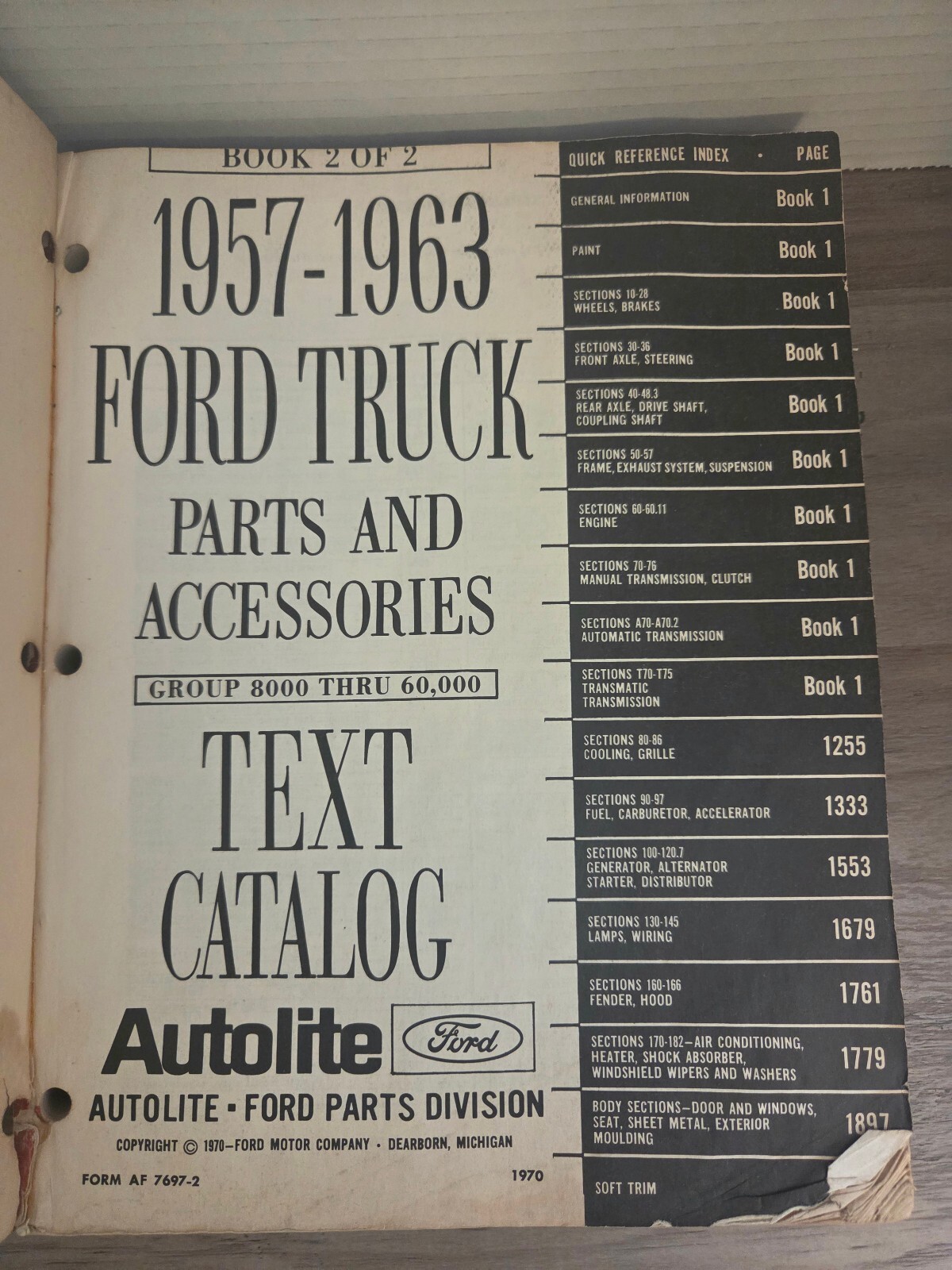 1957-1963 Ford Truck Parts and Accessories Text Catalog Book 1 and Book 2 Item image 6