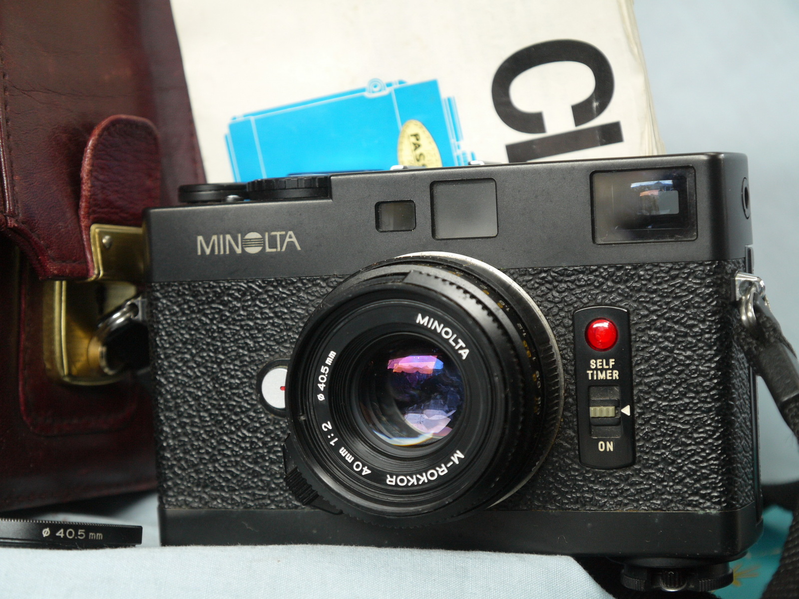 Minolta CLE Rangefinder Camera c/w Leica Fit M Rokkor 40mm f2 Cased+Ins TESTED - $900.00