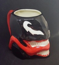 Venom Marvel Comics Spider Man 3D Ceramic Molded Mug Cup 16 oz Black/White - £17.17 GBP