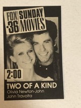 Two Of A Kind Vintage Tv Guide Print Ad John Travolta Olivia Newton John Tpa32 - $5.93