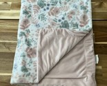 Queenwest Plush Baby Girls Reversible Blanket Pink Green White Blue 29x3... - $26.59