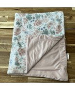 Queenwest Plush Baby Girls Reversible Blanket Pink Green White Blue 29x3... - £20.92 GBP