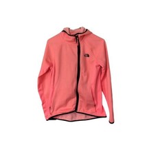 The North Face Arcata Hoodie Neon Peach Zip Up Fleece Lined  Zip Pockets... - $29.02