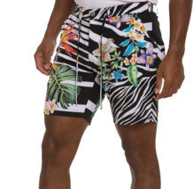 New Robert Graham THE ACE Beach to Bar Sz 38 Zebra Floral Swim Trunks Shorts 38 - £29.83 GBP