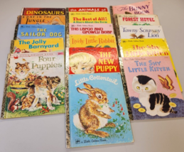 Lot of 16 Little Golden Books Mixed Lot Vintage animals farm - £18.82 GBP