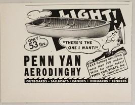 1956 Print Ad Penn Yan Aerodinghy Small Boats Penn Yan,New York - £8.03 GBP