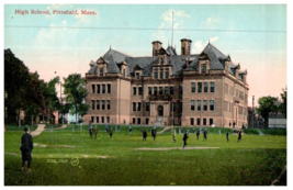 High School Pittsfield Massachusetts Postcard - £21.03 GBP