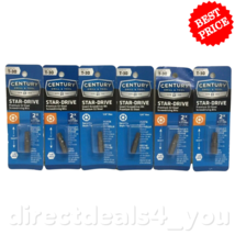 CENTURY DRILL &amp; TOOL #68730 T-30 Star-Drive  Screwdriver Bits Pack of 6 - £27.68 GBP